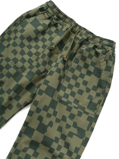 Service Works Chef Check-pattern Drawstring Trousers