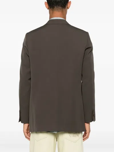 Auralee Wool Blazer In Brown