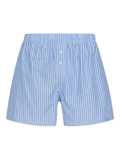 Paul Smith Striped Boxers In Blue