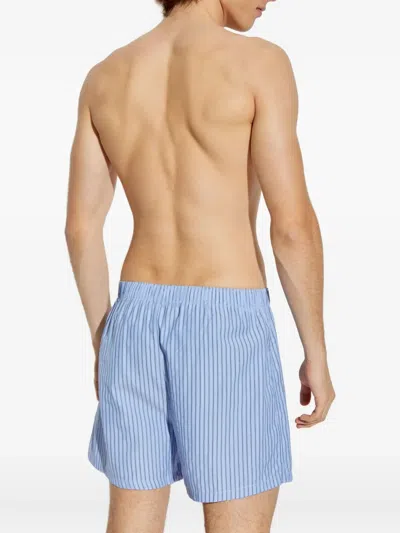 Paul Smith Striped Boxers In Blue