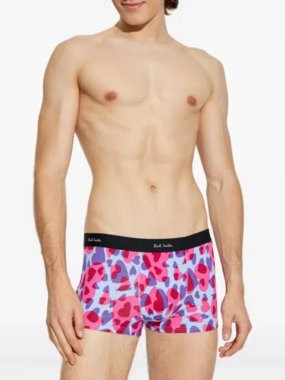 Paul Smith Heart-print Boxers In Pink