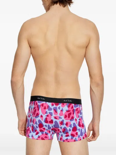Paul Smith Heart-print Boxers In Pink