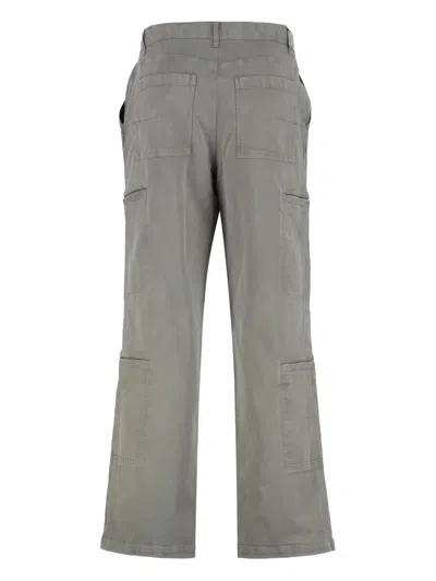 Represent Stretch Cotton Trousers In Gray