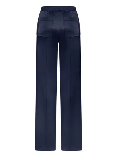 Tom Ford Navy Stretch Silk Satin Lounge Pants