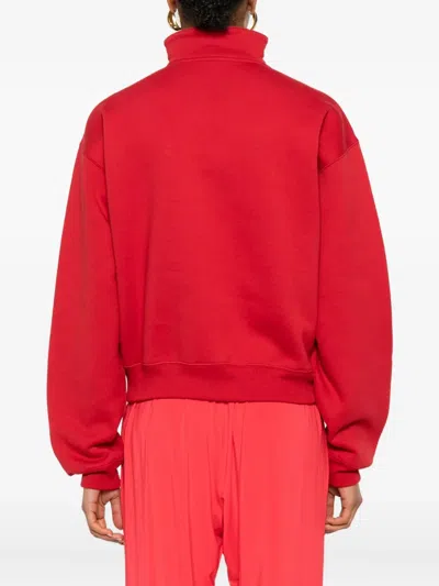 Jacquemus Le Camionneur Gros Grain Sweatshirt In Red