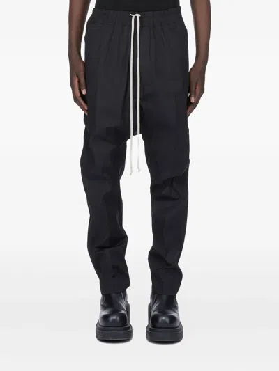 Rick Owens Drawstring Trousers In Black