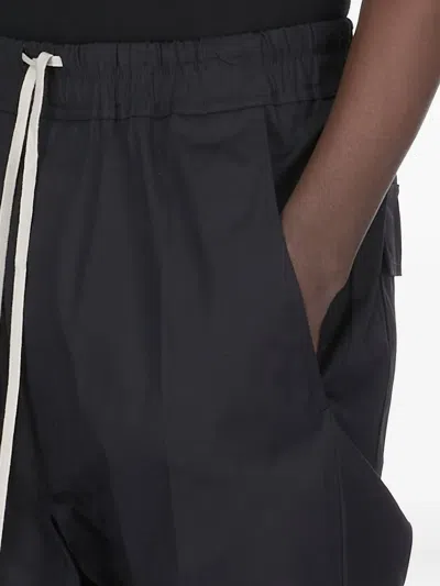 Rick Owens Drawstring Trousers In Black