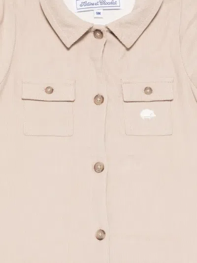 Tartine Et Chocolat Button-fastening Romper In Neutral