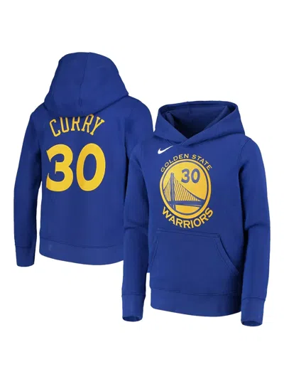 Nike Nba Golden State Warriors Hoodie Hoodie In Blue