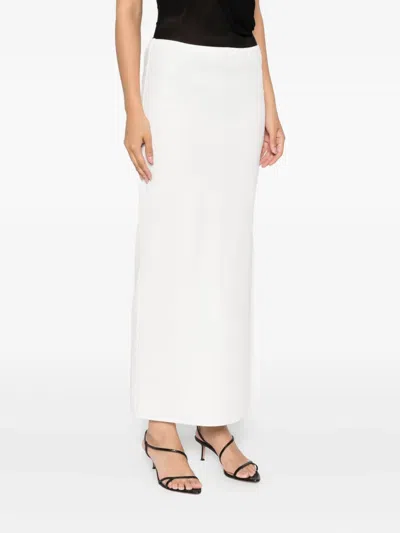 Khaite Lilth Maxi Skirt In White