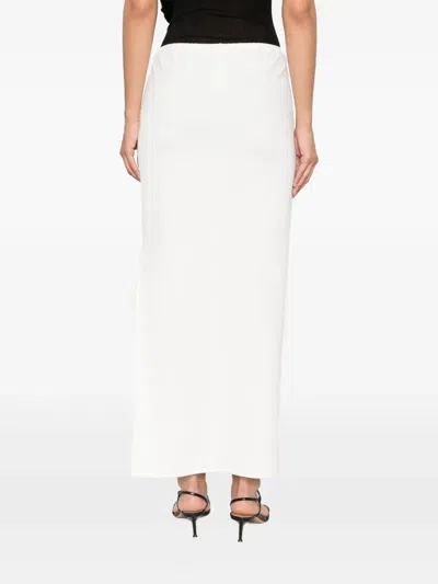 Khaite Lilth Maxi Skirt In White