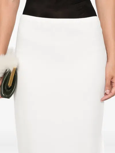Khaite Lilth Maxi Skirt In White