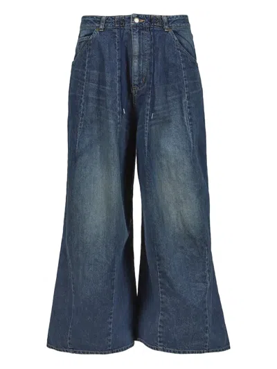 Needles Seam-detail Jeans In Blue