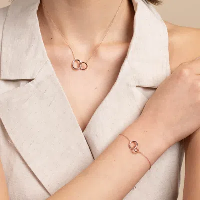 Astrid &amp; Miyu Orbit Stacking Set In Rose Gold