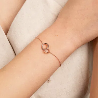Astrid &amp; Miyu Orbit Stacking Set In Rose Gold