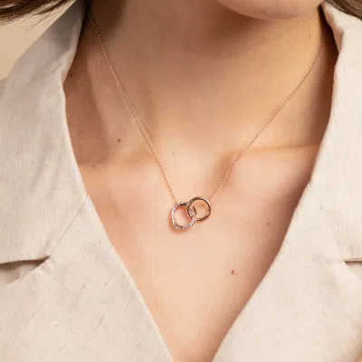 Astrid &amp; Miyu Orbit Stacking Set In Rose Gold