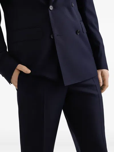 Dolce & Gabbana Double-breasted Suit In Blue
