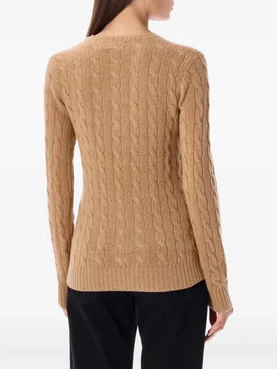 Polo Ralph Lauren Cable-knit Jumper In Brown