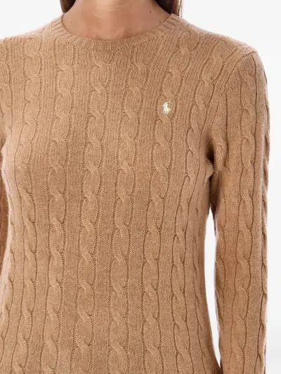 Polo Ralph Lauren Cable-knit Jumper In Brown