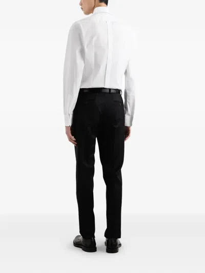 Dolce & Gabbana White Regular Solid Shirt In White