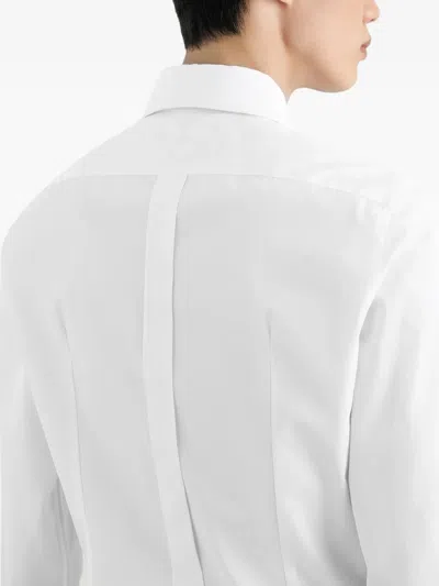 Dolce & Gabbana White Regular Solid Shirt In White
