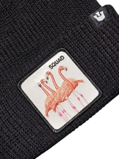Goorin Bros Flamingo-patch Beanie In Black