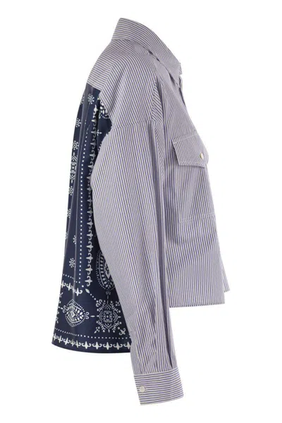 Weekend Max Mara Striped-pattern Shirt In Blue