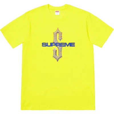 Pre-owned Supreme Men's  Diamonds Tee Shirt In Bright Yellow