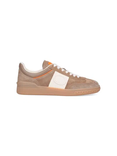 Valentino Low Top Sneaker Contrast Stitching