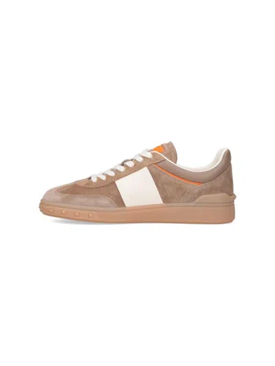 Valentino Low Top Sneaker Contrast Stitching