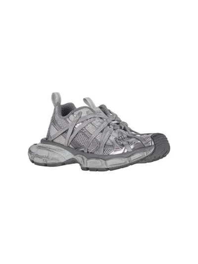 Balenciaga Men Grey Mesh And Rubber 3xl Extreme Sneakers In Gray