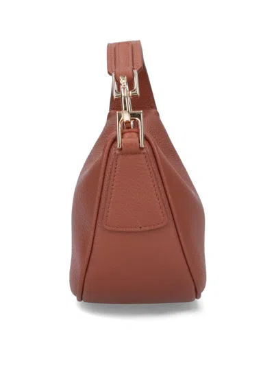 Ferragamo Curved Top Handle Shoulder Bag