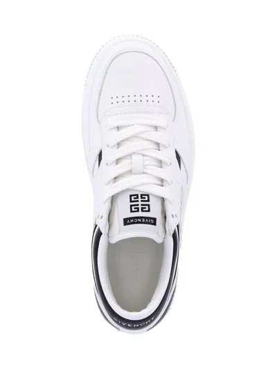 Givenchy G Move Low-top Sneakers In Calf Leather In White