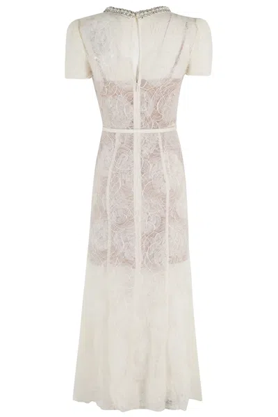 Self-portrait Tulle Lace Midi Dress