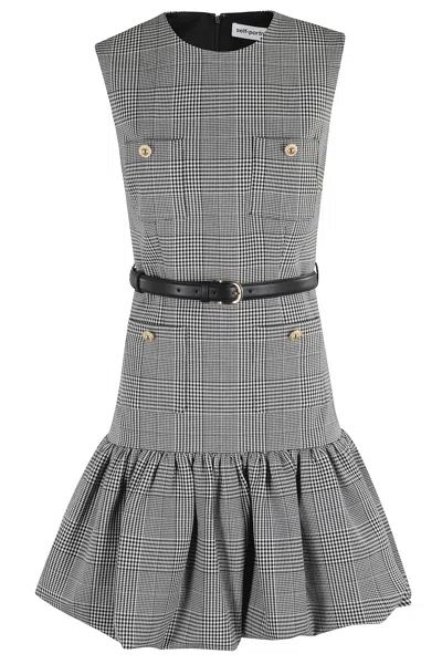 Self-portrait Self Portrait Women Prince Of Wales Check Mini Dress