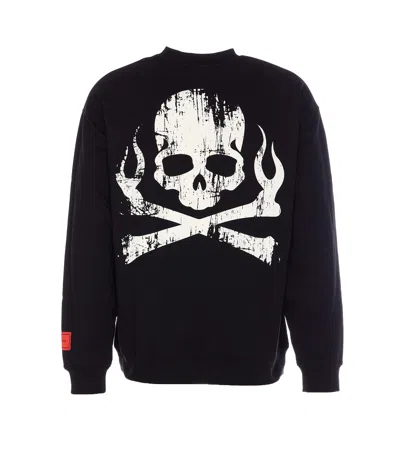 Vision Of Super Ruined Skull Sweatshirt In Black