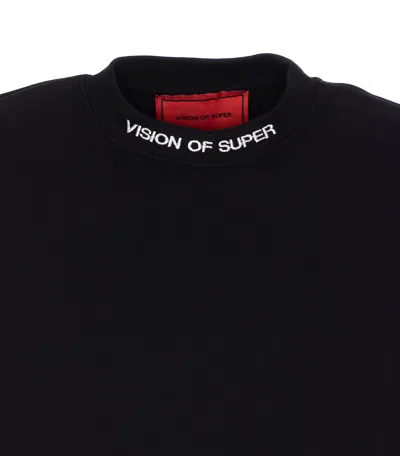 Vision Of Super Ruined Skull Sweatshirt In Black