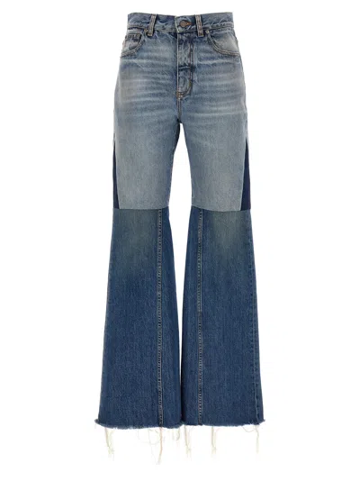 Chloé Patchwork Rigid High-rise Flared-leg Jeans