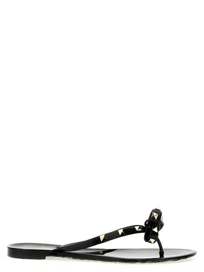 Valentino Rockstud Sandal In Black