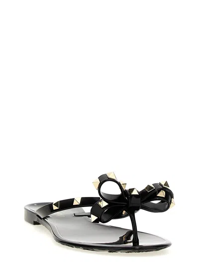 Valentino Rockstud Sandal In Black
