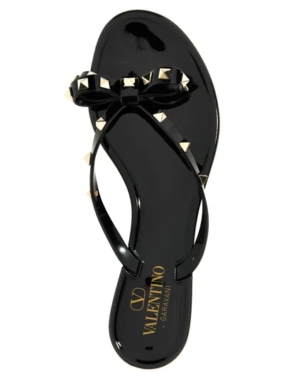 Valentino Rockstud Sandal In Black