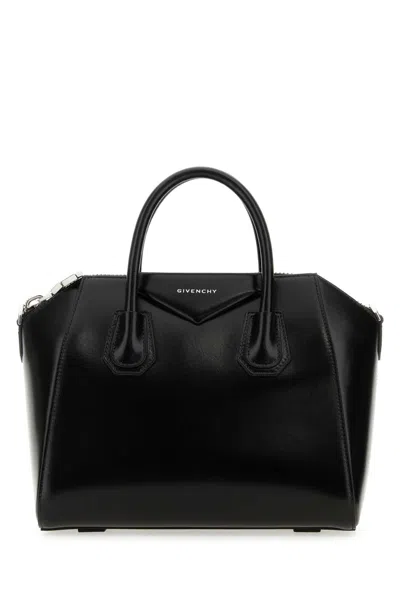 Givenchy Mini Antigona Bag In Box Leather In Black