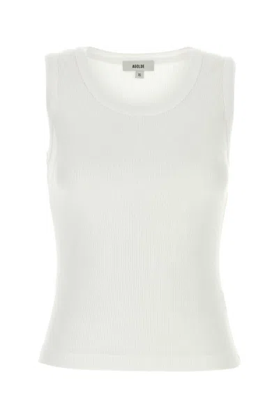 Agolde Stretch Cotton Blend Tank Top