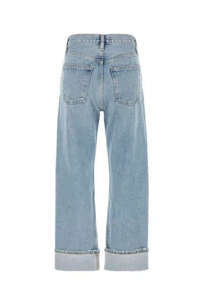 Agolde Used Effect Fran Jeans In Blue