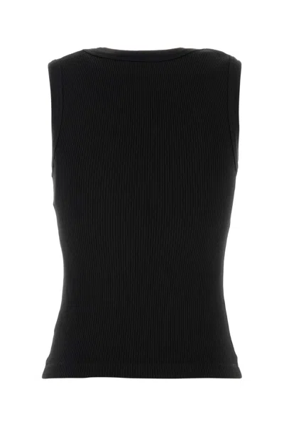Agolde Binx Ribbed Stretch-lyocell And Organic Cotton-blend Tank