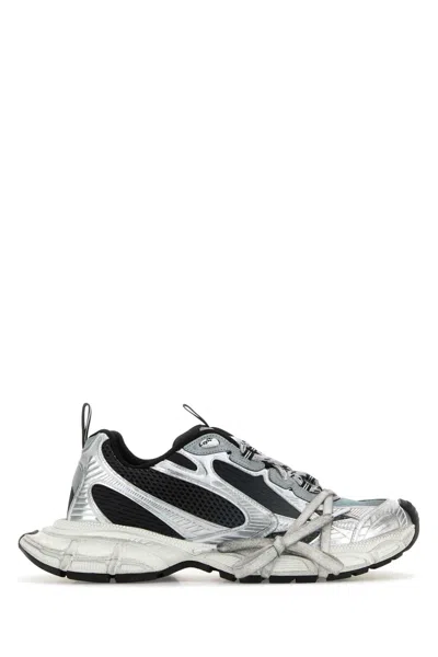 Balenciaga Multicolor Mesh And Rubber 3xl Gradient Sneakers In Gray