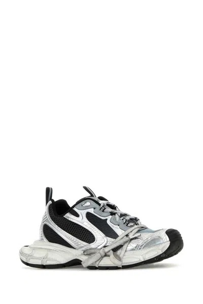 Balenciaga Multicolor Mesh And Rubber 3xl Gradient Sneakers In Gray