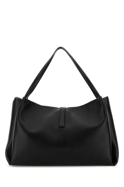 Ferragamo Black Leather Shopping Bag