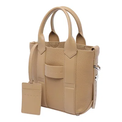 Hogan Handbag With Detachable Strap And Top Handles
