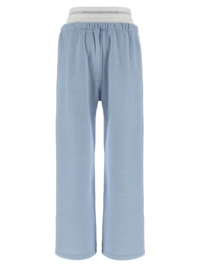 Alexander Wang T Wide Leg W/ Logo Elastic Exposed Brief Joggers